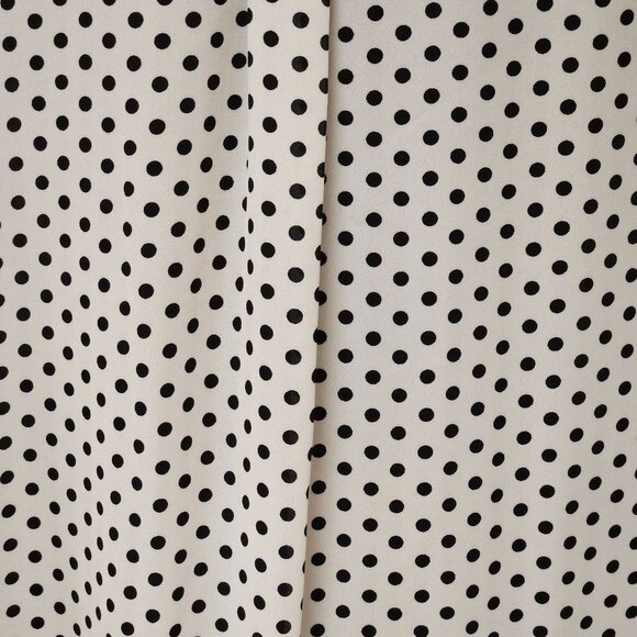Who What Wear Blouse Womens Size 3X Polka Dot Button Front Black White NWT - Picture 6 of 10